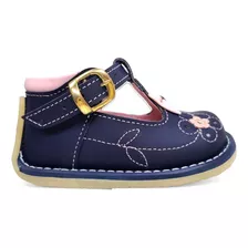 Zapato Modelo Pibe Clásico Semi-ortopédico Azul Para Bebé