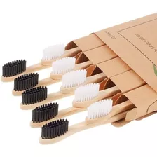 Cepillos De Dientes De Bambú Biodegradables, Pack 10 Piezas 