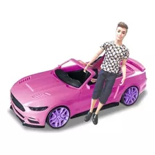 Carrinho Compatível Barbie Ken Conversível Com Boneco Brinde