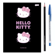 Planner Diário 2024 Hello Kitty 40 Páginas Jandaia Brochura