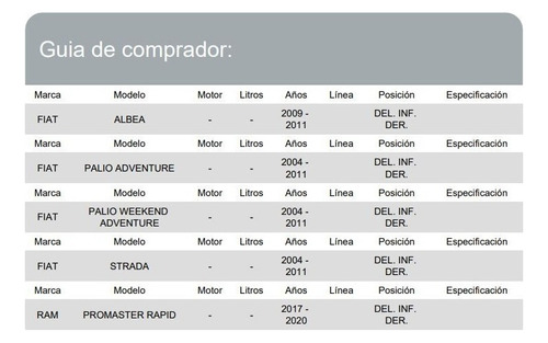 Horquilla Del Inf Der Fiat Palio Weekend Advetur 2004 - 2011 Foto 2