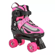 Patins Quad Infantil Traxart Flash - Rosa