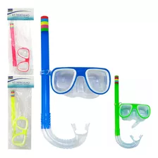 Kit Mergulho Infantil Snorkel E Óculos Piscina Banho Praia