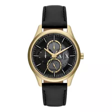 Reloj Hombre Armani Exchange Ax1876 Color Negro Con Dorado
