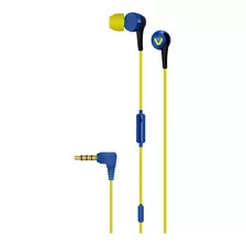 Audifonos In Ear Visivo Ve-ie03b Azul Color Amarillo