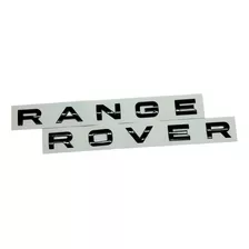Emblema Letras Range Rover Frent Ou Traseir Pret Brilhant 8f
