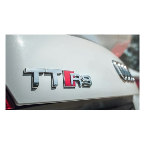Emblema Tt Rs Para Audi Adherible Cromado Ttrs Foto 2