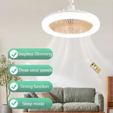 Ventilador De Techo De 30 W Con Lámpara De Iluminación Con C