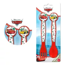 Set Cubiertos Cuchara Tenedor Disney Cars Mc Queen 15 Cm C/u