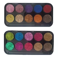 Promocion Sombras Glitter X10 - g a $375