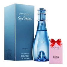 Cool Water Davidoff 200ml Dama Original + Regalo