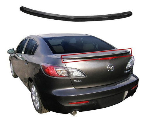 Spoiler Aleron Mazda 3 Sedan 2010 2011 2012 2013 Tipo Oem Foto 2