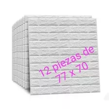 Pack X12 Papel Tapiz Ladrillo 3d Pegatinas Auto Adhesivo