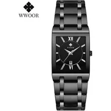 Reloj Wwoor De Acero Inoxidable Para Hombre Pulsera De Cuar