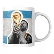 Mug Pocillo Mágico Personalizado Lionel Messi Copa Mundo 