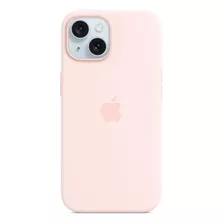 Funda Original Apple Silicona Rosa Para iPhone 15