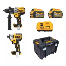 Kit Parafusadeira Furadeira 20v Dewalt Dcd996 Dcf887 Maleta