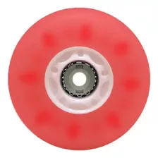 Jogo De Rodas Traxart Inline 72mm 83a Com Led Vermelho