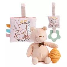 Juego Clásico De 4 Piezas De Pooh Peluche De Pooh, Jug...