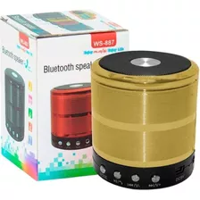 Caixa De Som Bluetooth Portátil Speaker Ws887 