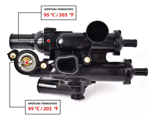 Toma Agua Termostatos Chrysler Sebring 2007 2008 2009 2010 Foto 2