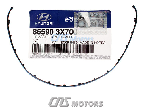 Oem Front Bumper Lower Lip Spoiler For 2014-2016 Hyundai Ddf Foto 2