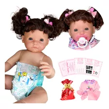 Boneca Bebê Reborn Menina Realista 100% Silicone Promoção