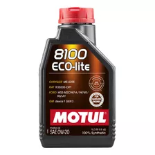 Óleo Para Motor De Carro Motul 8100 Eco-lite 0w-20 1l Motul