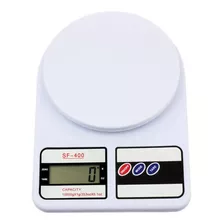 Balanza Pesa Digital Gramera De Cocina 10 Kilos Capacidad Máxima 10 Kg Color Blanco