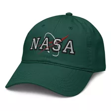 Nasa Space Science Collegiate Text Orbital Logo Gorra Verde