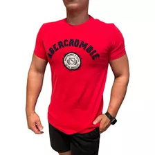 Camiseta Abercrombie And Fitch Mdcccxcii Vermelha Masculina