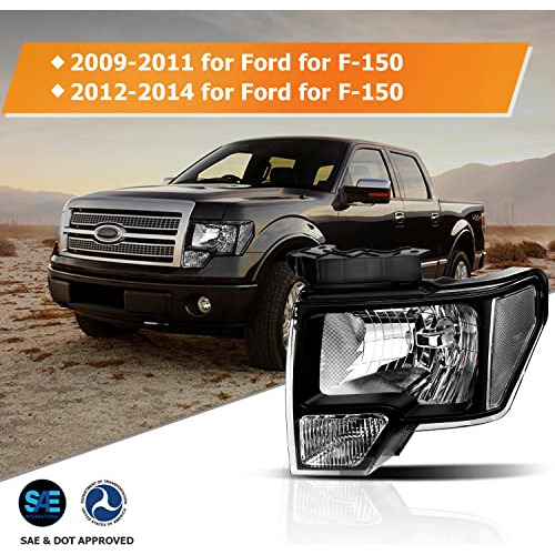 Conjunto De Faros Para Ford F-150 2009-2014 Foto 2