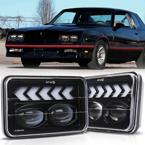 Par De Luces Led 4x6 Angel Eye Para Pontiac Firebird Prix Foto 3