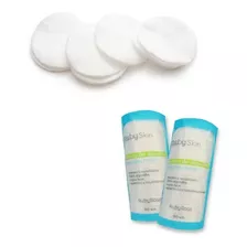 Kit 100 Discos Algodao Limpeza Facial Maquiagem E Skincare