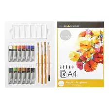 Estojo Acrilico Daler Rowney Simply 25 Pcs