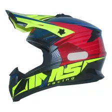 Capacete Ims Extreme Azul/vermelho Cross Trilha Lançamento