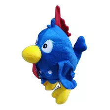 Galinha Azul De Pelúcia Macia Olhos Bordados Linda E Fofa!