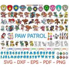 Plantillas Sublimacion Paw Patrol +100 Corte Plotter 