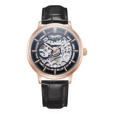 Reloj Hombre Kenneth Cole Kcwge2220602 New York Color De La Correa Negro Color Del Bisel Rosa Color Del Fondo Negro