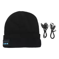 Gorro Led Con Auriculares Inalámbricos Black Musical