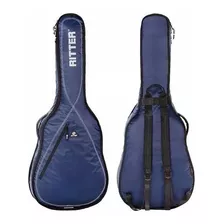 Funda Acolchada Ritter Rgp2-d Blw Para Guitarra Acústica.