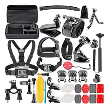 Kit 55 Accesorios Vstarcam Para Gopro Moto Casco Bici Autos