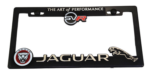 Porta Placas Jaguar Cubre Pijas Kit Automovil Foto 2