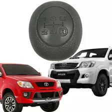 Manopla Bola Cambio Hilux 5 Marchas - Cinza