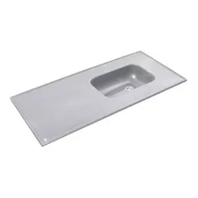 Durafort Mesada Marmol Sintetico Bacha Cocina Gris 160x60cm