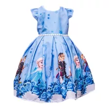 Vestido Festa Infantil Frozen