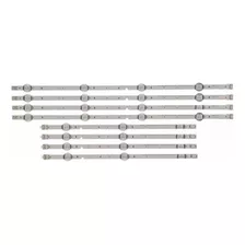 Kit 8 Tiras Leds Samsung Un43j5200af / Un43j5200 Aluminio!!!