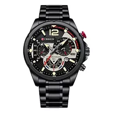 Reloj De Pulsera Luminoso Y Elegante Para Hombre, Movimiento