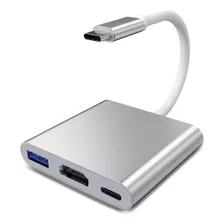 Adaptador Usb 3 En 1 Tipo C A Hdmi Usb 3.0 Tipo C