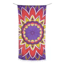 Toalla De Playa Freedom Girasol Flecos 80x160 